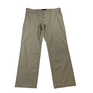 Bluffworks Ascender Chino Mens 40x30 Khaki Tan Travel Pants Straight Leg Tech